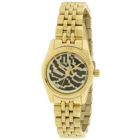 Michael Kors Women's Petite Lexington Gold Tone Watch MK3300